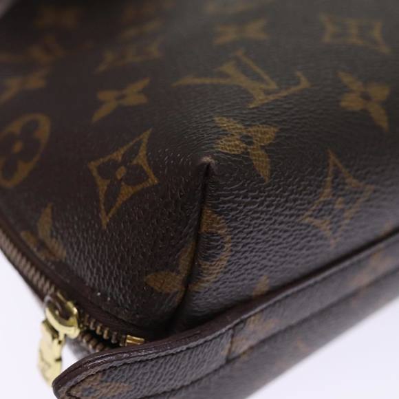 LOUIS VUITTON Monogram Trousse Demi Ronde Cosmetic Pouch M47520 LV Auth 76034 - Picture 15 of 16